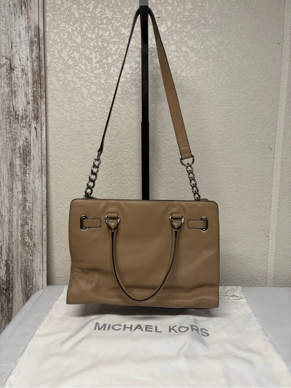 Michael Kors Tan Leather Shoulder Bag